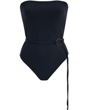 Tropic of C Orb Strapless One-Piece Swimsuit - Blue