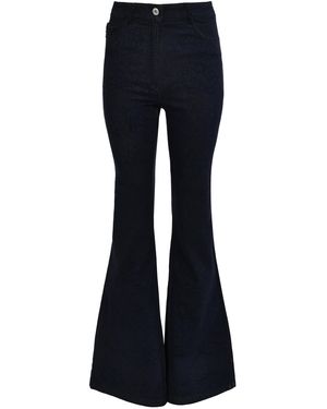 Francesca Miranda Exclusive Nerea Flared Cotton Trousers - Blue