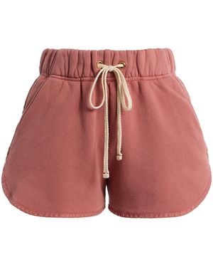Les Tien Serena Cotton Shorts - Red