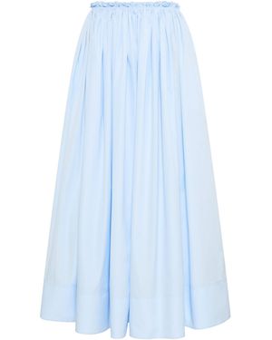 Gabriela Hearst Shiva Maxi Skirt - Blue