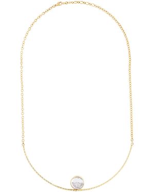 Moritz Glik 18K Bambole 15 Pave Necklace - White