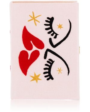 Olympia Le-Tan Flying Kisses Clutch - Red