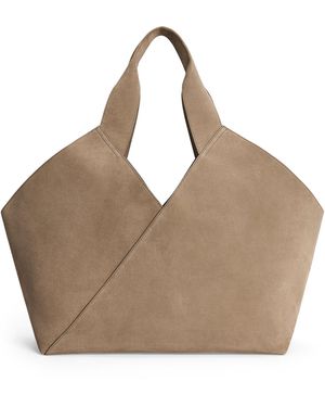 By Malene Birger Lucile Suede Tote - Natural