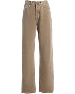 Agolde Lana Rigid Mid-rise Straight-leg Jeans - Natural