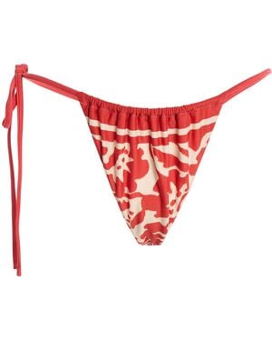 SIR. Exclusive String Tie Bikini Bottom - Red