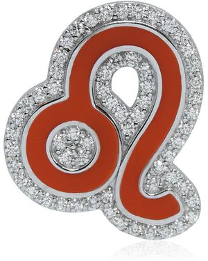 Ashna Mehta Leo 18K Diamond Bag Charm - Red