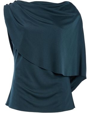 Kallmeyer Gelo Liquid Jersey Draped Top - Blue