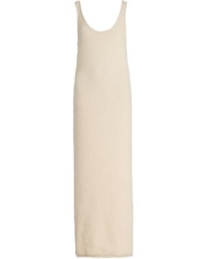 AISLING CAMPS Pebble Wool-blend Knit Midi Dress - White