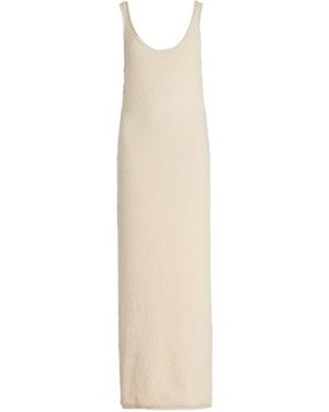 AISLING CAMPS Pebble Wool-blend Knit Midi Dress - White