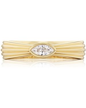 Sorellina Petal 18K Diamond Ring - Metallic