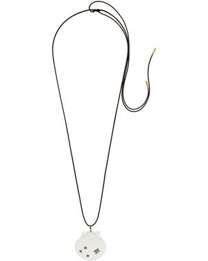Eliou Vieira Resin And Cubic Zirconoia Wrap Necklace - Black