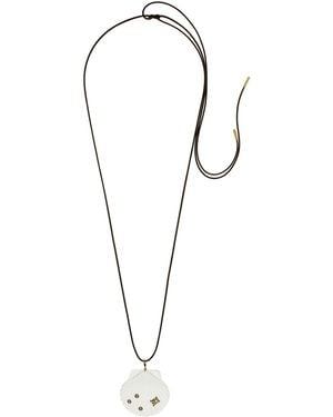 Eliou Vieira Resin And Cubic Zirconoia Wrap Necklace - Black