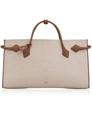 Alaïa Le Teckel Canvas Tote Bag - Pink