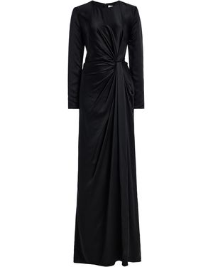 Adam Lippes Salome Silk Charmeuse Dress - Black