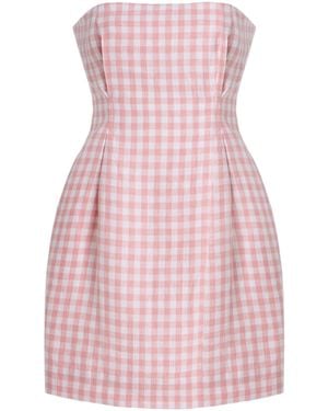 Posse Exclusive Riviera Rosaalie Strapless Cotton Mini Dress - Pink