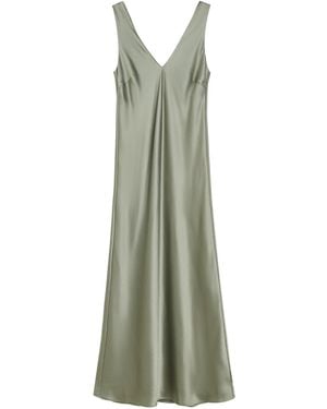 By Malene Birger Levita Satin Maxi Dress - Green