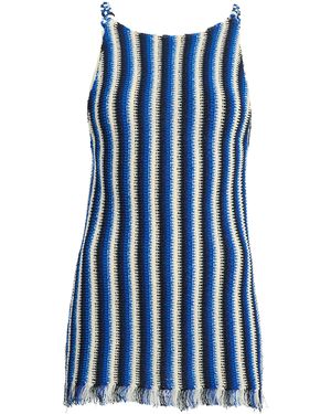 Proenza Schouler Carol Striped Knit Top - Blue
