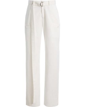 Brandon Maxwell The Bailey Cotton Carpenter Pants - White