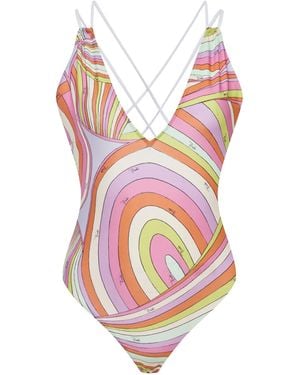 PUCCI Printed One-Piece Swimsuit - Pink