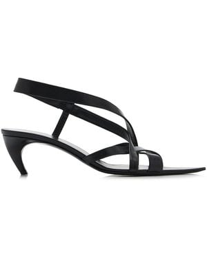 KHAITE Sadie Multi-strap Leather Sandals - Black