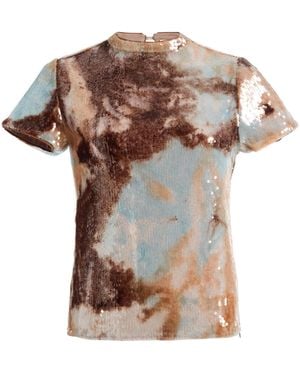 Paris Georgia Basics Mermaid Sequined Tee - Multicolour