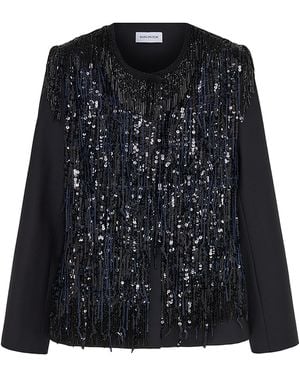 16Arlington Roni Embellished Wool-Blend Jacket - Black