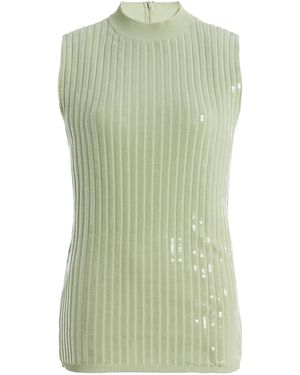 Carolina Herrera Embroidered Viscose Tank Top - Green