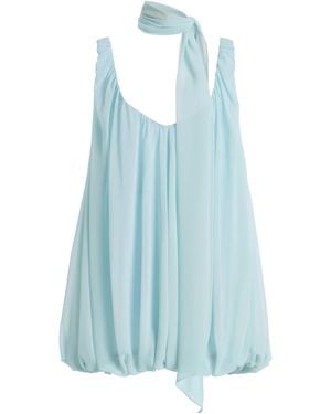 De La Vali Exclusive La Isla Isla Chiffon Mini Dress - Blue
