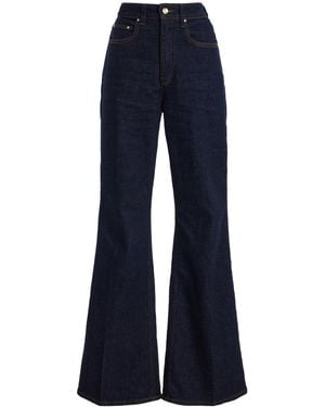 OSSOU Spur Stretch High-Rise Bootcut Jeans - Blue