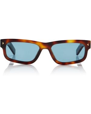 Prada Square-Frame Tortoiseshell Acetate Sunglasses - Blue