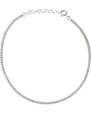 Shannon Bond Cristallo Anklet - White