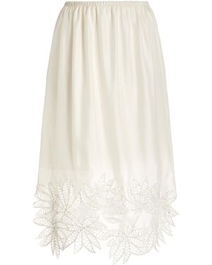 DIOTIMA Coverly Silk Skirt - White