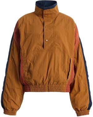 Saint Laurent Tech-Faille Jacket - Orange