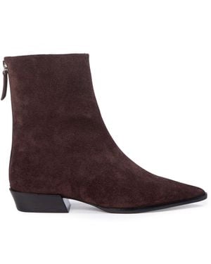 Black Suede Studio Esme Suede Boots - Brown