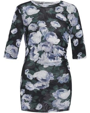 Stella McCartney Bunch Of Roses Mesh Top - Black