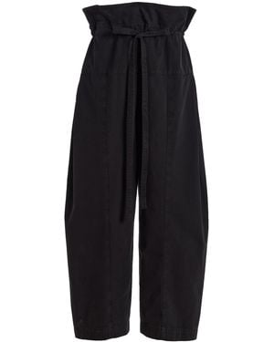 Matteau Fisherman Cotton Drawcord Trousers - Black