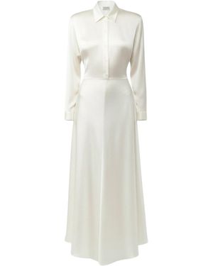 Salon 1884 Garland Shirt Dress - White