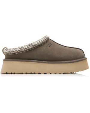UGG Tazz Ii Sheepskin Platform Slippers - Grey