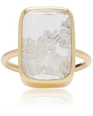 Moritz Glik Ten Fourteen 18K Diamond; Sapphire Shaker Ring - White