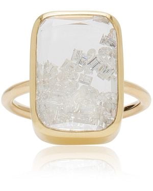 Moritz Glik Ten Fourteen 18K Diamond; Sapphire Shaker Ring - White