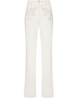 ILA THE BRAND Erica Straight Leg Pants - White