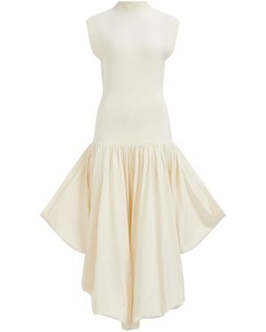 Aje. Venetia Knit Midi Dress - White