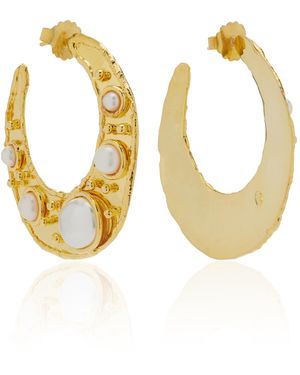 Sylvia Toledano Byzance 22k Gold-plated Pearl Earrings - Metallic