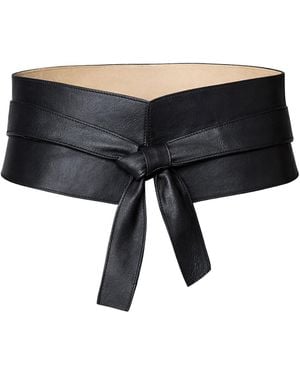 ANDRES OTALORA Lo Que Late Leather Belt - Black