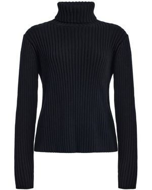 Still Here Miller Turtleneck Cotton Top - Blue