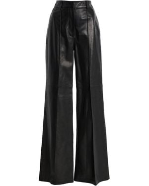 Adam Lippes Riz Leather Trousers - Black