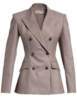 Elie Saab Cotton Twill Blazer - Brown