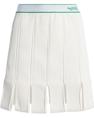 Bottega Veneta Logo-Detailed Lightweight Mini Skirt - White