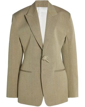Bottega Veneta V-Neck Cashmere Jumper - Green