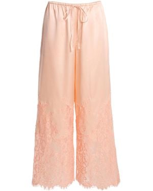Third Form Exclusive Adore Lace-Trimmed Silk-Blend Pants - Pink